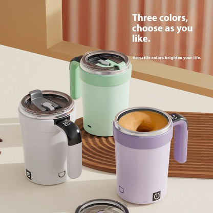 New smart temperature-measuring magnetic automatic stirring cup .